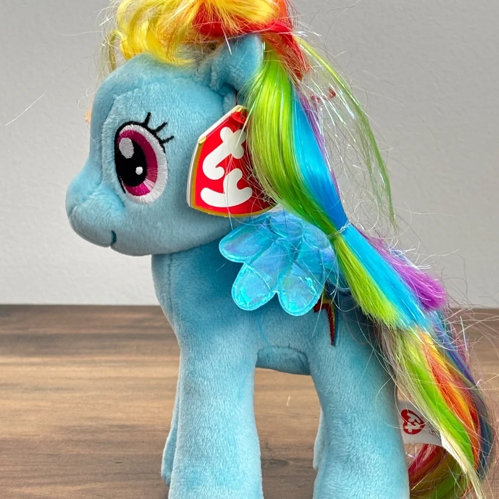 TY Beanie Sparkle My Little Pony Rainbow Dash Plush Unicorn Stuffed Toy 2016 NWT
